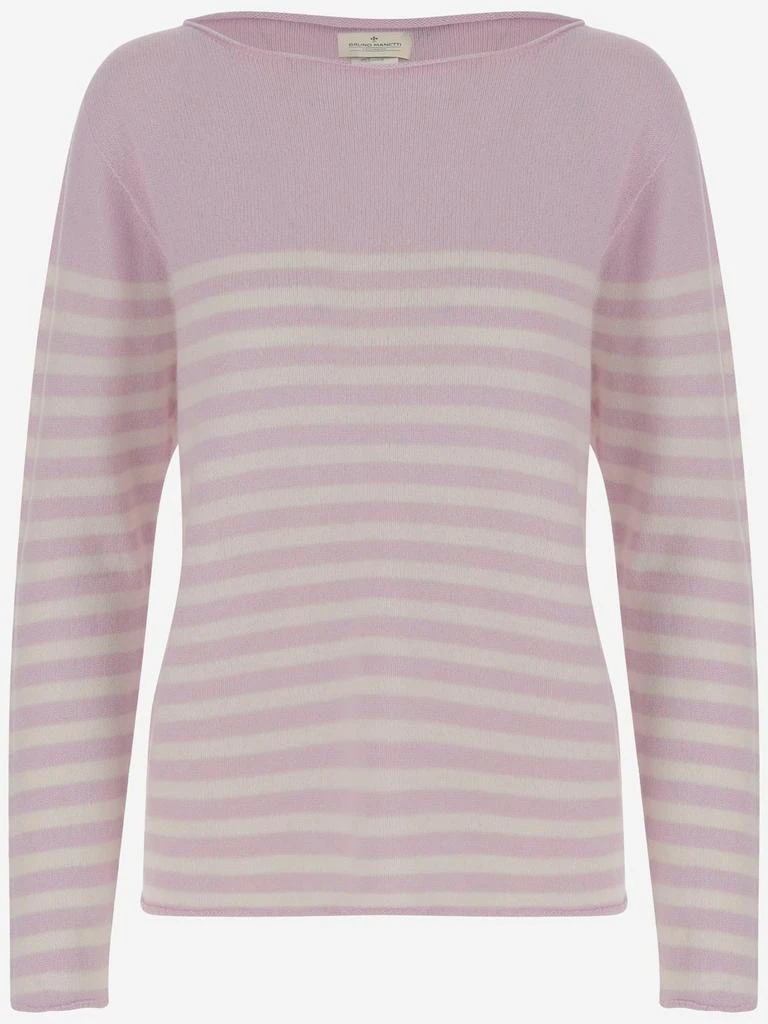 BRUNO MANETTI Bruno Manetti Striped Pullover Sweater 1