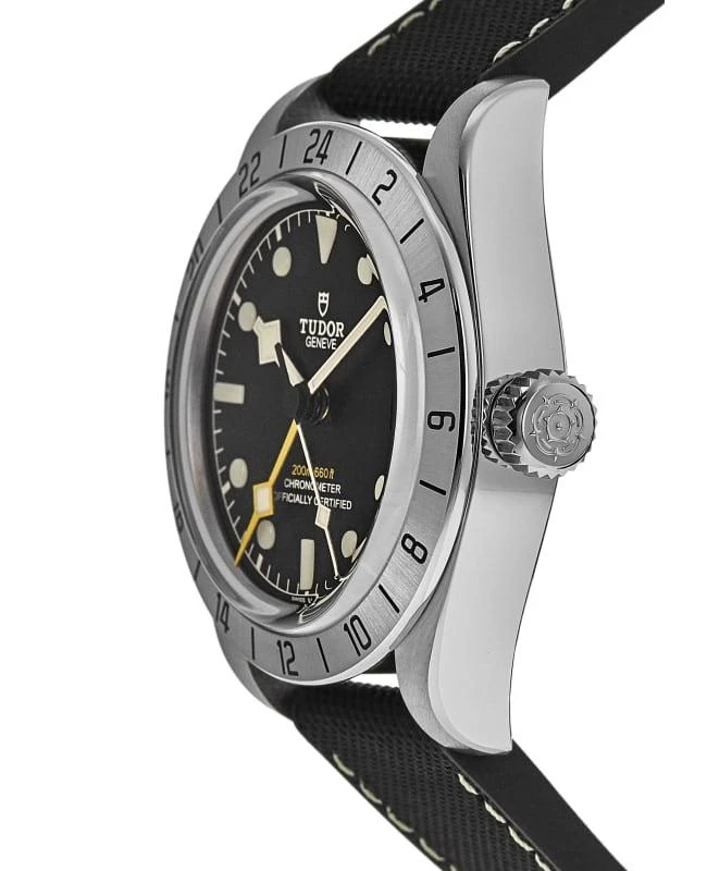 Tudor Tudor Black Bay Pro Automatic Black Dial Rubber and Leather Strap Men's Watch M79470-0003 3