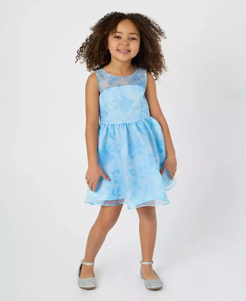 Rare Editions Toddler and Little Girls Floral Organza Social Dress 1