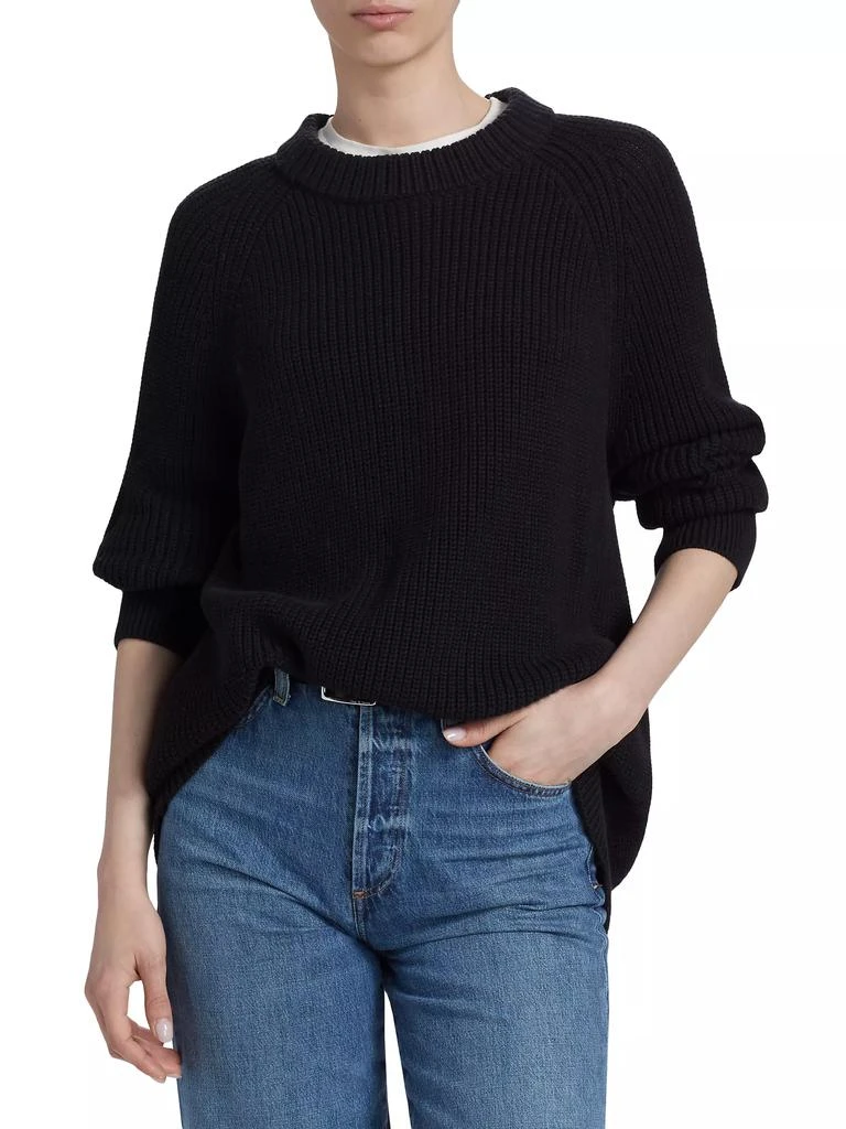 Jenni Kayne Oversized Cotton Fisherman Sweater 3