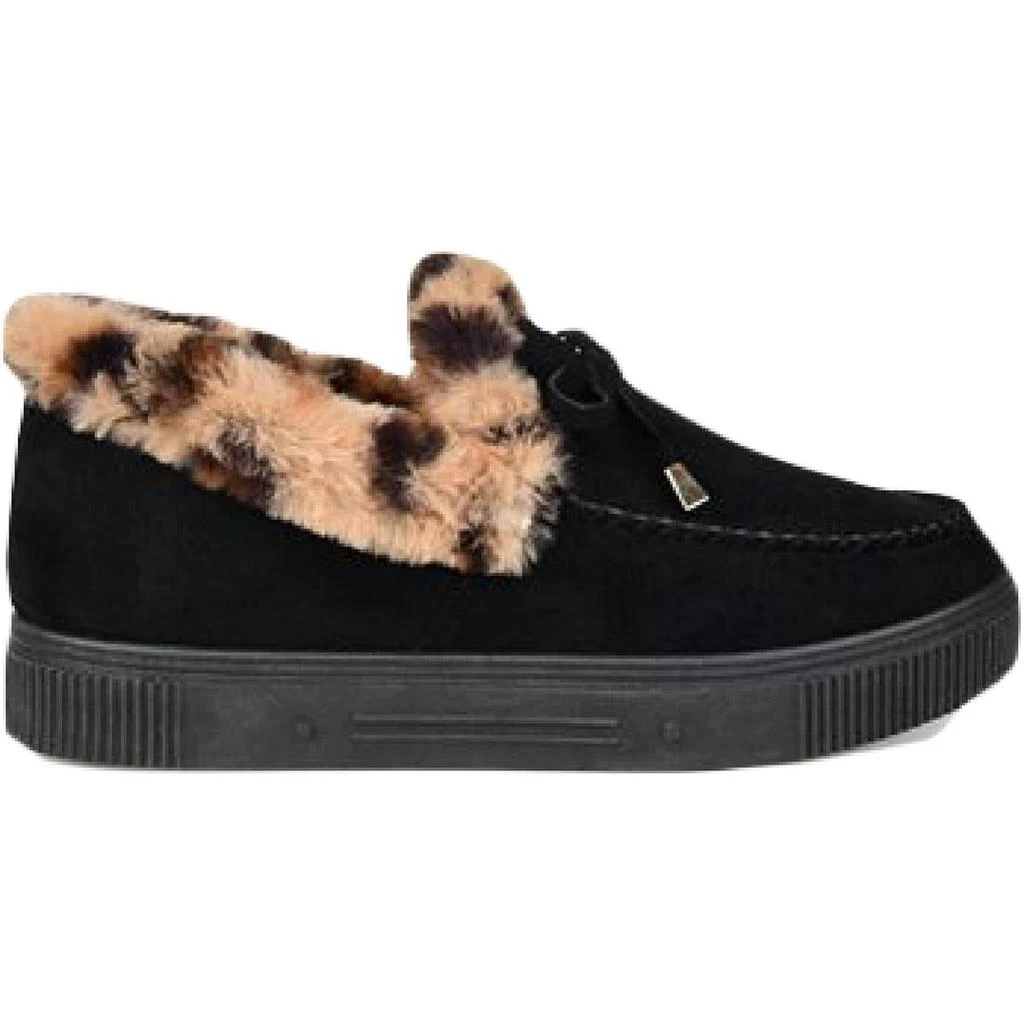 Journee Collection Journee Collection Womens Midnight Faux Suede Moccasins 9
