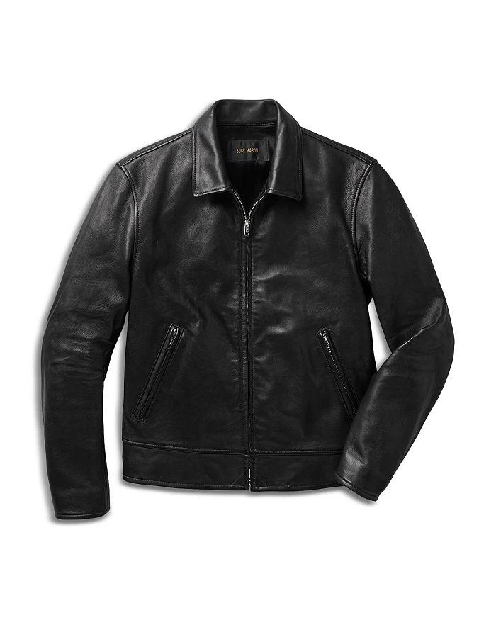Buck Mason Bruiser Regular Fit Leather Jacket 4