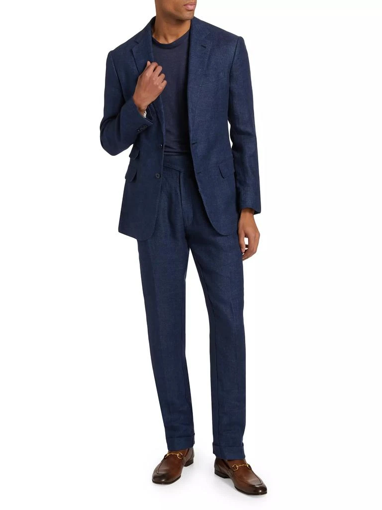Ralph Lauren Kent Linen Single-Breasted Blazer 2