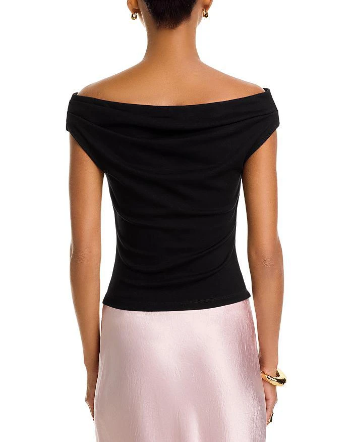 AQUA Off-The-Shoulder Jersey Top - Exclusive 3
