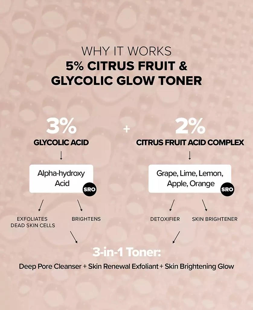 NUDESTIX Nudeskin 5% Citrus Fruit & Glycolic Glow Toner, 3.21-oz. 7