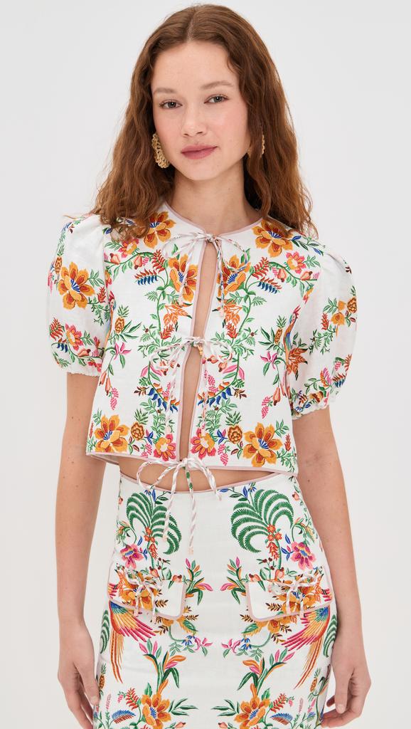 【送料込み】FARM Rio_Summer Fruit Scarf Romper FARM Rio Summer Fruit Scarf Romper | Shopbop