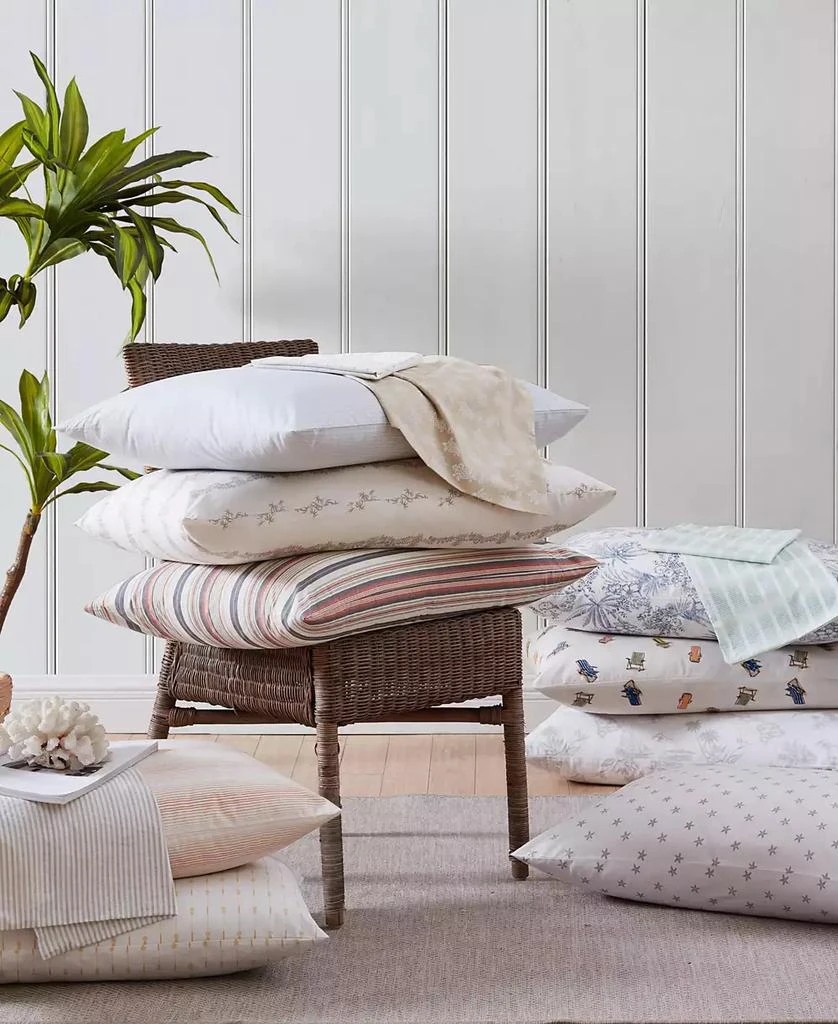 Tommy Bahama Tommy Bahama Beach Chairs Cotton Percale 4 Piece Sheet Set, Queen 5