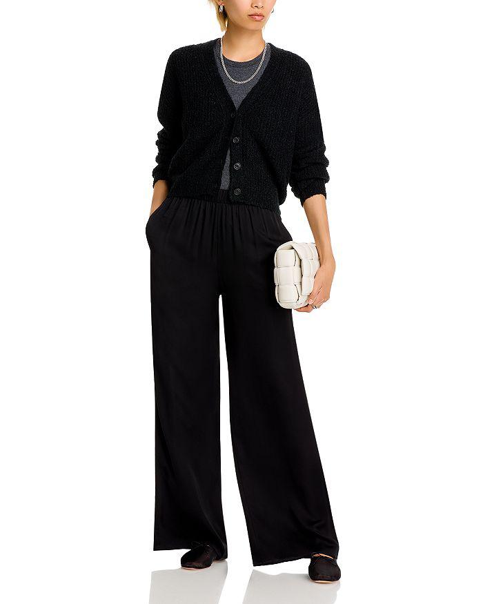 ATM Anthony Thomas Melillo Anthony Thomas Melillo Satin Wide Leg Pull On Pants