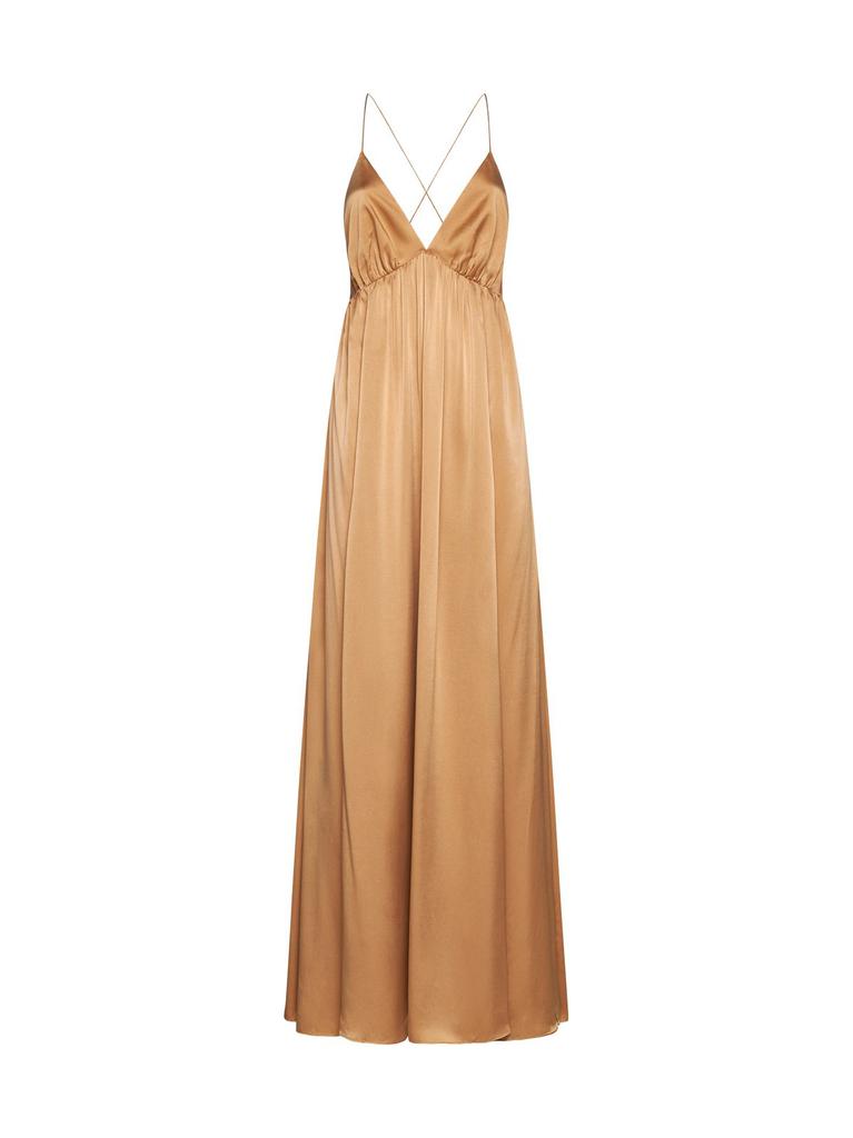 Zimmermann Pavilion Glitter Flutter Slip Midi-Dress