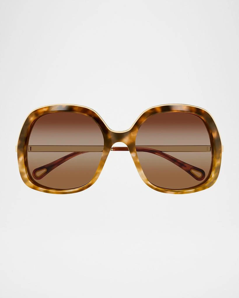 Chloe Women\'s Sunglasses 59mm Round gold rose 100% Authentic Chloe Round Gradient Sunglasses - 59mm - Rose Gold - New  main image 4