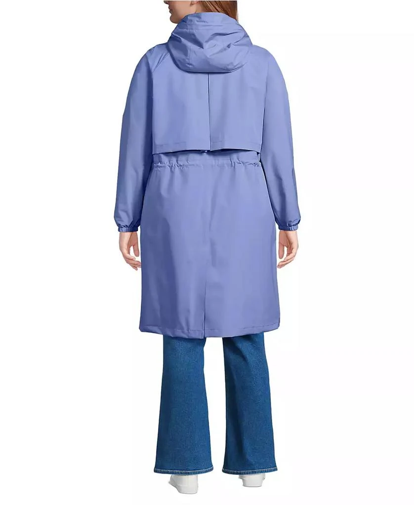 Lands
 End Plus Size Squall Packable Long Raincoat 2