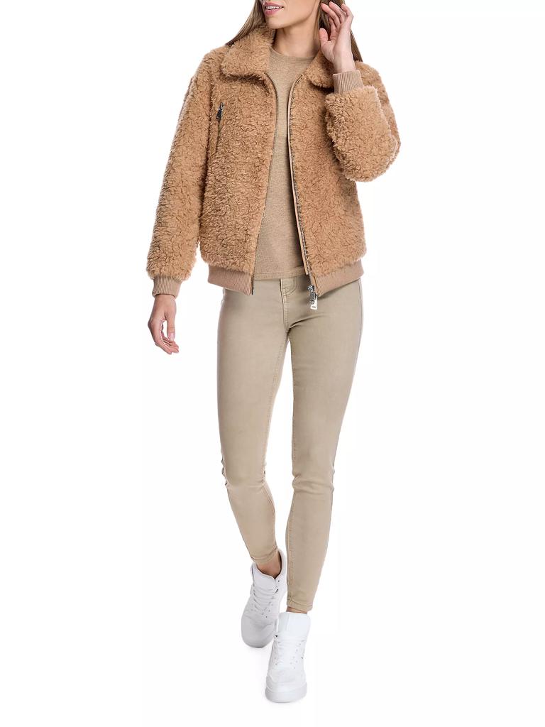 Maximilian Teddy Lambswool Bomber Jacket