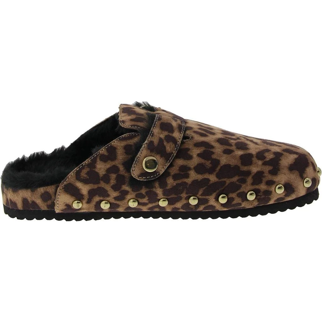 Anne Klein Womens Studded Faux Fur Mules 2