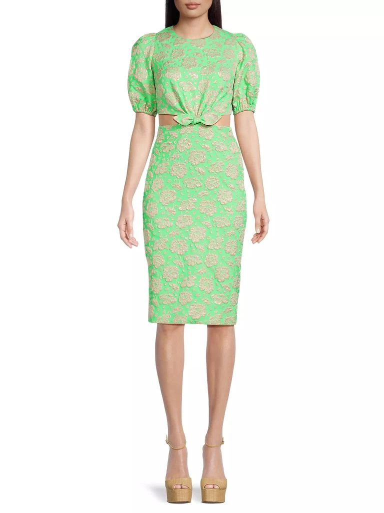 Lilly Pulitzer Melina Jacqaurd Cut-Out Midi-Dress 3