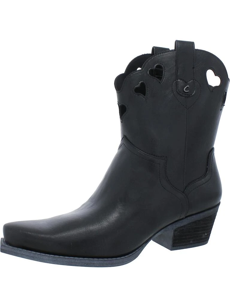 Sam Edelman Jadia Womens Faux Leather Cut-Out Cowboy, Western Boots 1