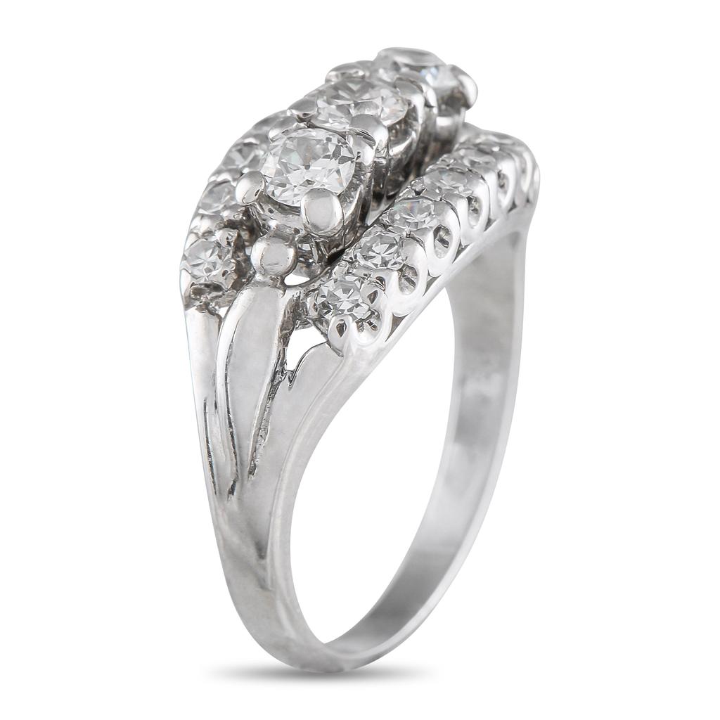 LB Exclusive Vintage 14K White Gold Diamond Ring MF02-052925