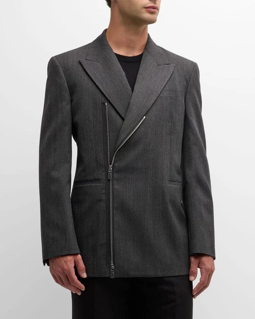 Burberry Men's Tailored Zip Sport Coat 4