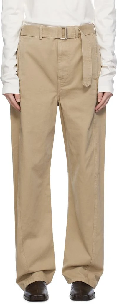 Lemaire SSENSE Exclusive Beige Jeans 1