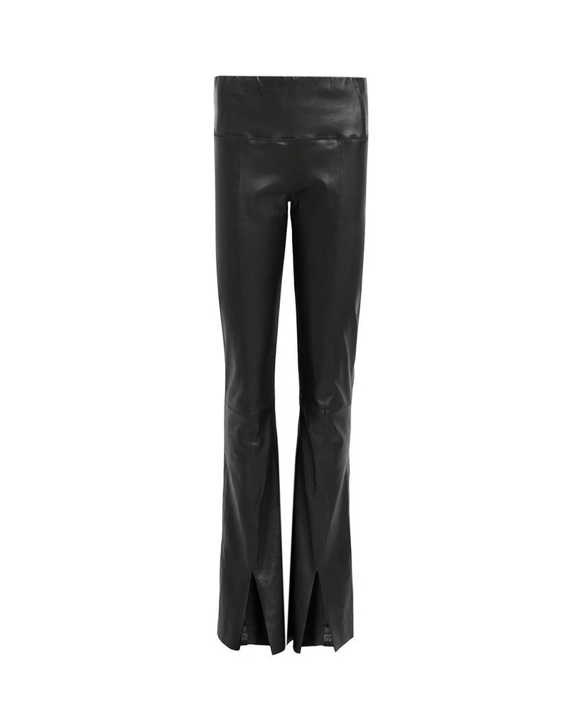 ALL SAINTS Cora Leather Flare Pants 6