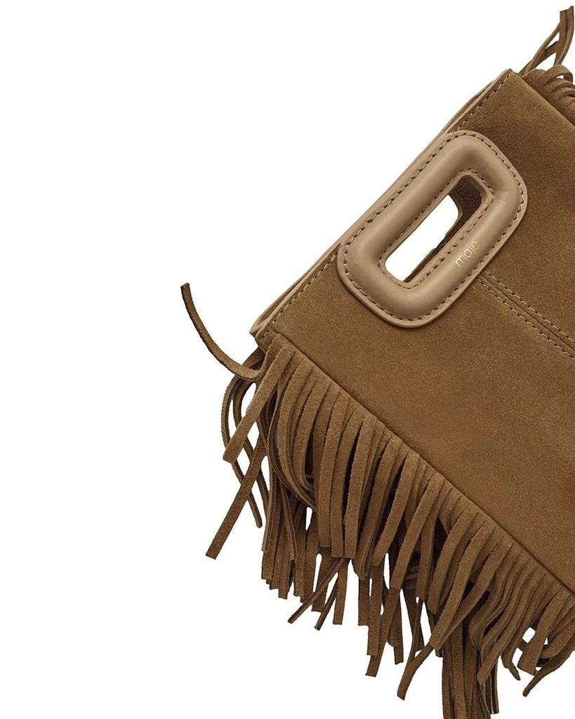 Maje M Mini Fringe Suede Crossbody Bag 5