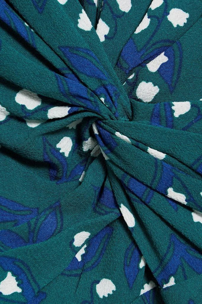 Diane von Furstenberg Bessie twisted printed crepe midi dress 4