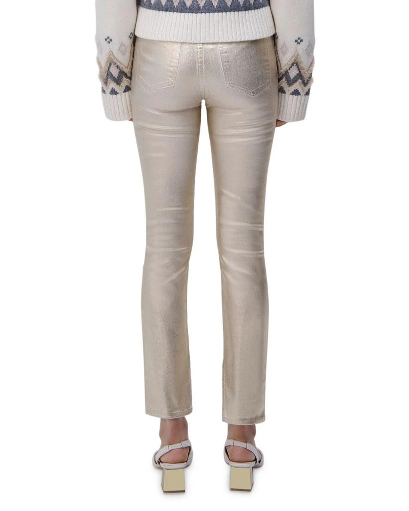 Jonathan Simkhai Jonathan Rae High Rise Ankle Skinny Jeans in Gold Foil 3