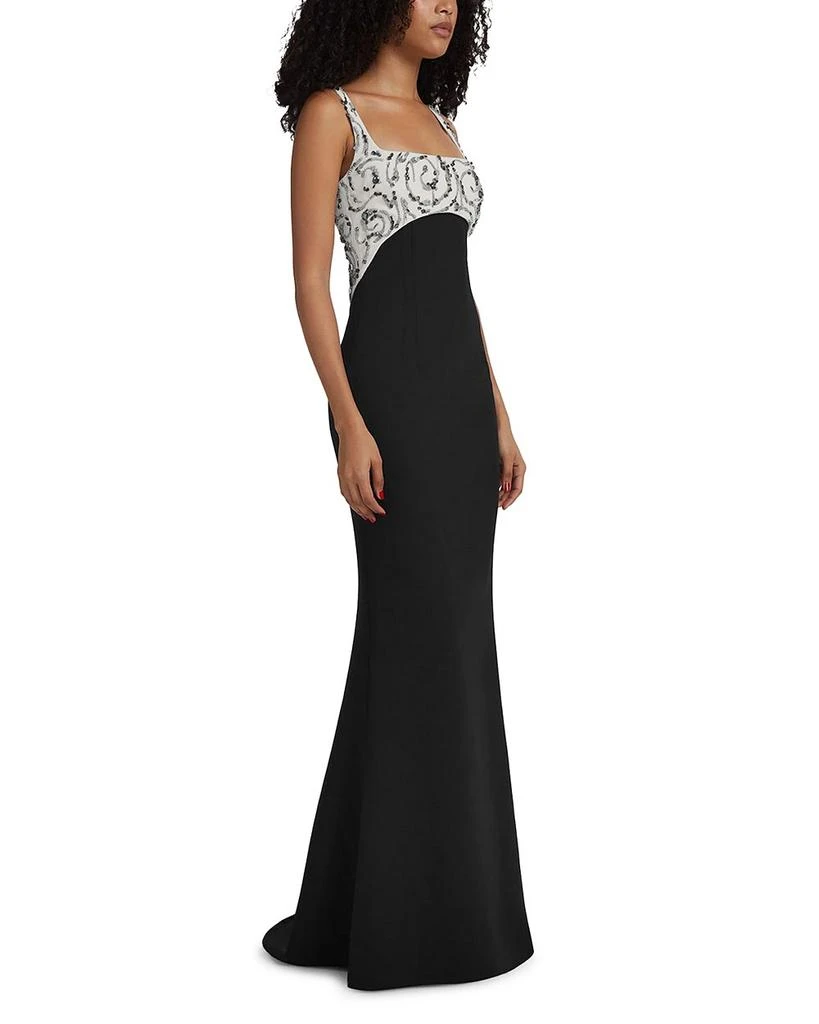 Safiyaa Ezda Sleeveless Sequin Gown 3