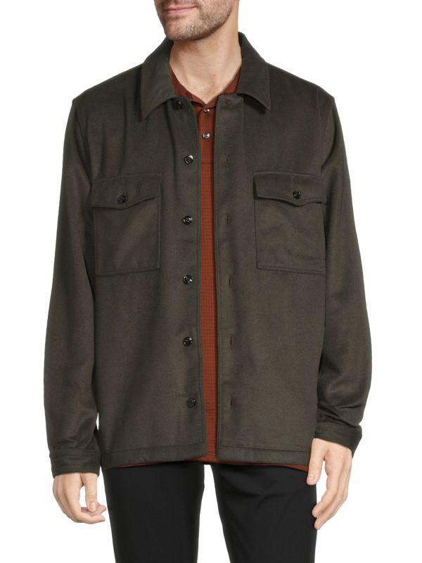 Hugo Boss Enalu Wool Blend Shirt Jacket