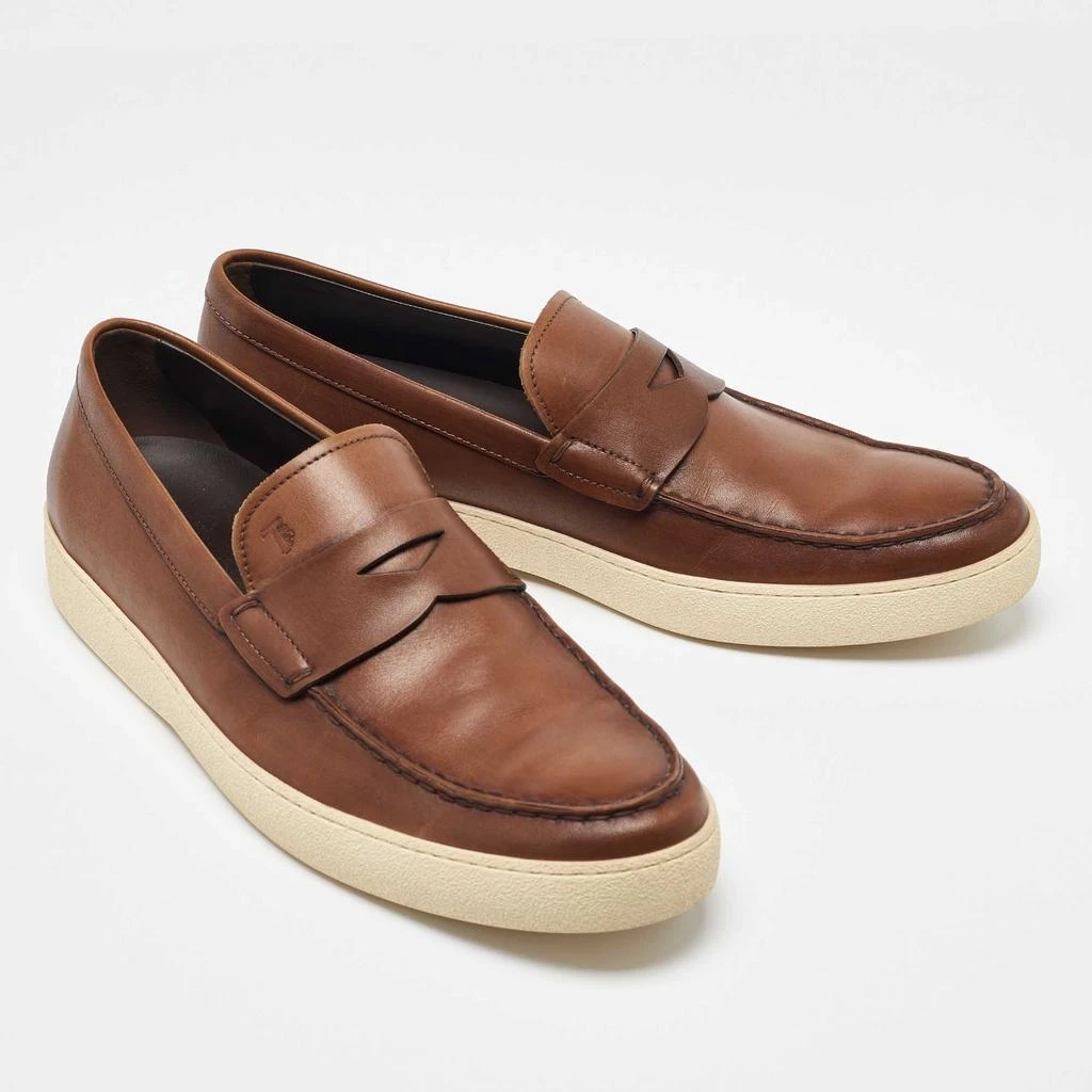 Tod's Tod's Brown Leather Slip On Loafers Size 41.5 4