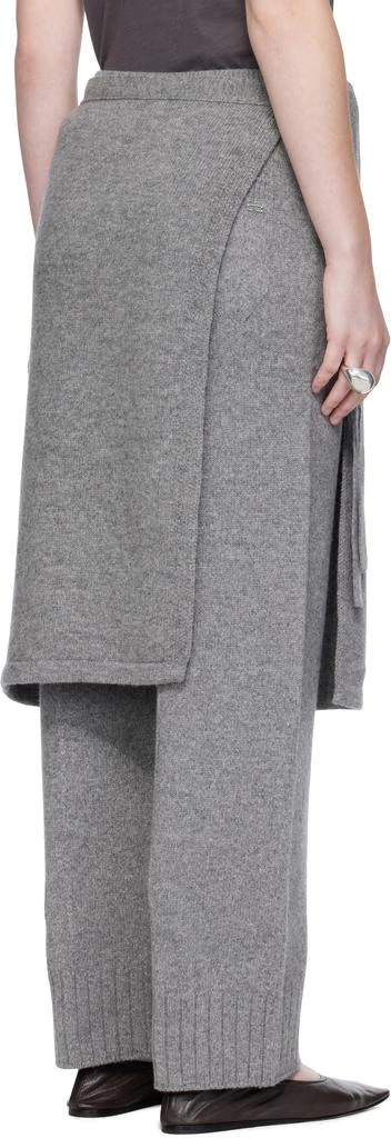 UMARMUNG Gray Wholegarment Wrap Skirt Lounge Pants 3