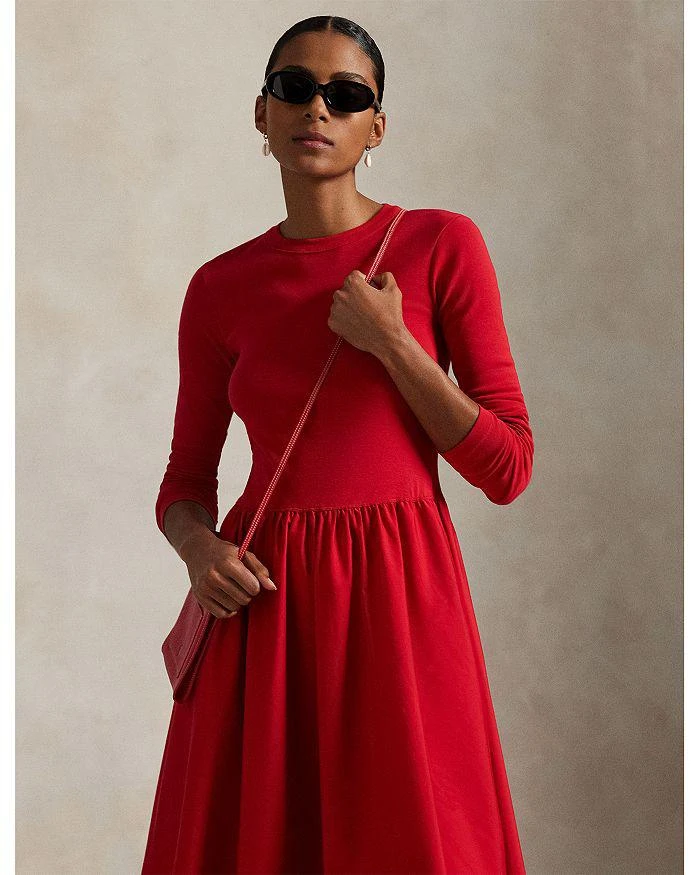 Women's Self-Belt Long-Sleeve Surplice Georgette Midi Dress  On Sale Now  with Up to 46% Off | Discover Exclusive Deals & Savings at BeyondStyle   Authentic Ralph Lauren dress|women's fashion|dresses with Limited-Time