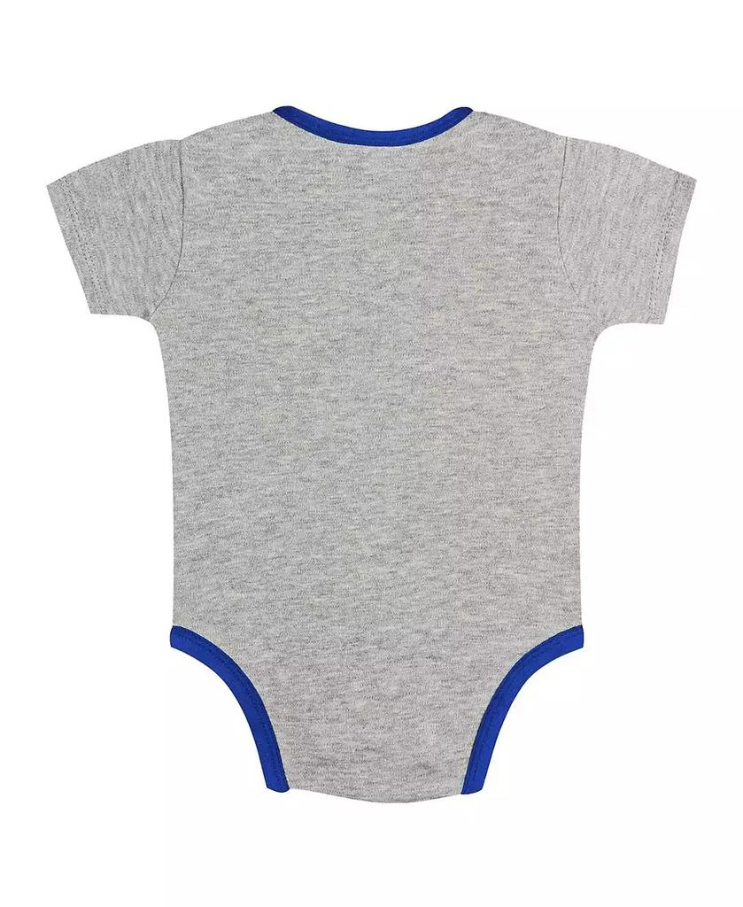 Outerstuff Baby Gray/White Los Angeles Dodgers Two-Pack Play Ball Bodysuit Set 2