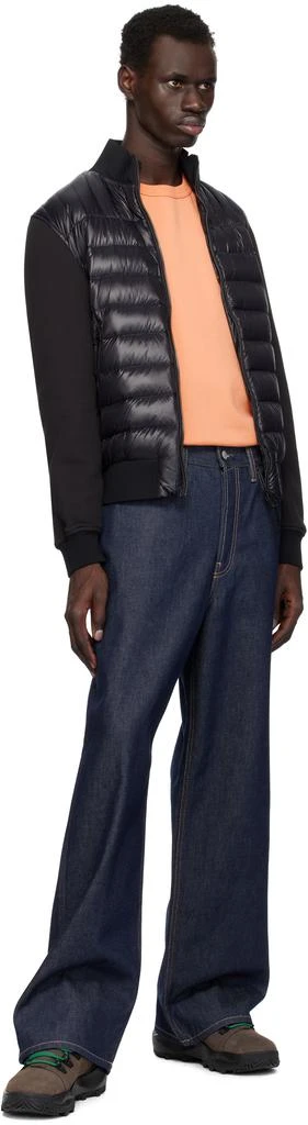 Mackage Black Collin-R Mixed Media Nano Down Bomber Jacket 4