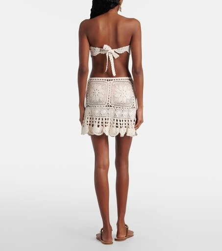 ANNA KOSTUROVA Cotton crochet miniskirt 3