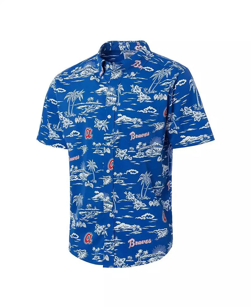 Reyn Spooner Men's Royal Atlanta Braves Cooperstown Collection Kekai Button-Down Shirt 2
