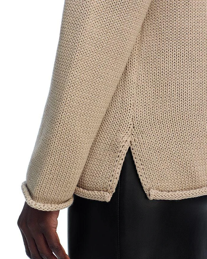 AQUA Cotton Roll Neck Sweater - Exclusive 5