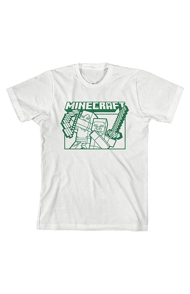 null Kids Minecraft Steve & Alex T-Shirt 1