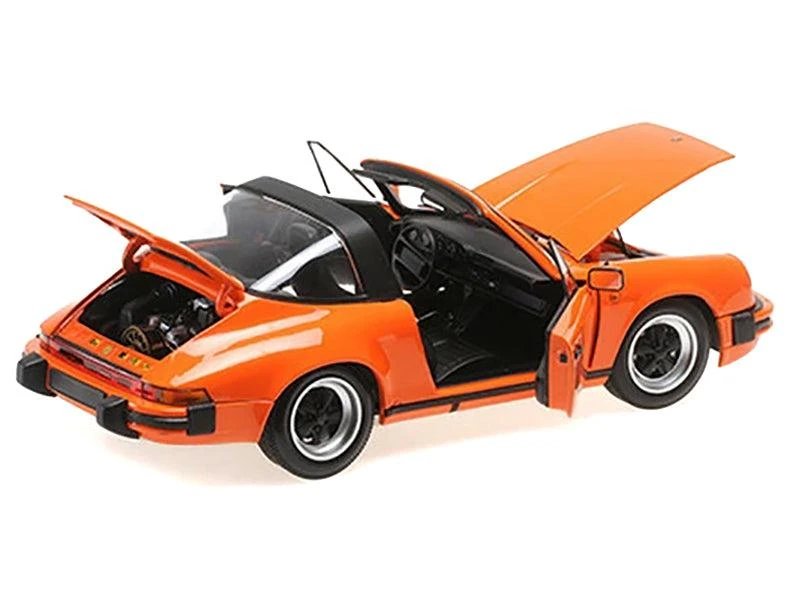 Minichamps 1983 Porsche 911 Carrera Targa 3.2 Orange 1/18 Diecast Model Car by 3