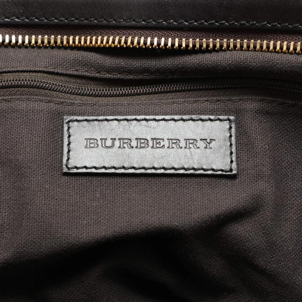 Burberry Burberry Brown/Black Leather Tassel Detail Satchel 17