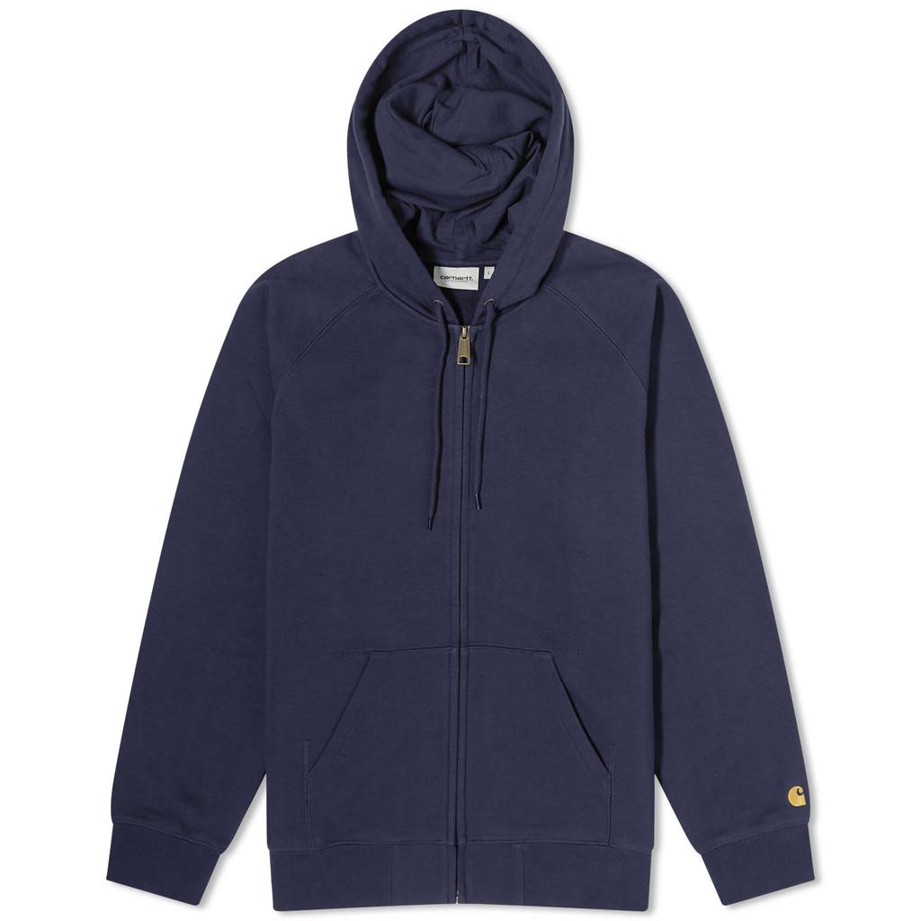 ★CARHARTT WIP HOODED CHASE JACKET 関税込★ Carhartt WIP Hooded Chase Sweatshirt, Black / Gold