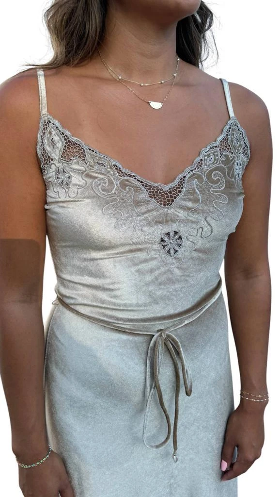Hendrix Midi Dress In Champagne  On Sale Now with Up to 49% Off | Discover  Exclusive Deals & Savings at BeyondStyle  Authentic Barefoot Blonde  Collection women|dresses|clothing with Limited-Time Discounts, Free