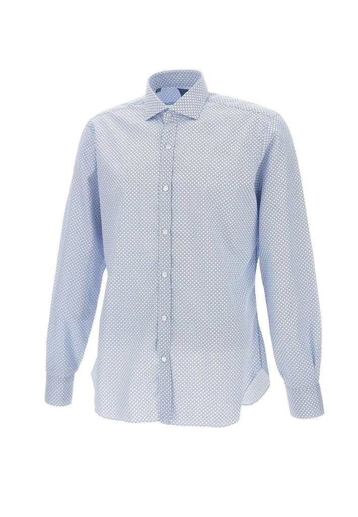 BARBA Barba Patterned Long Sleeve Shirt
