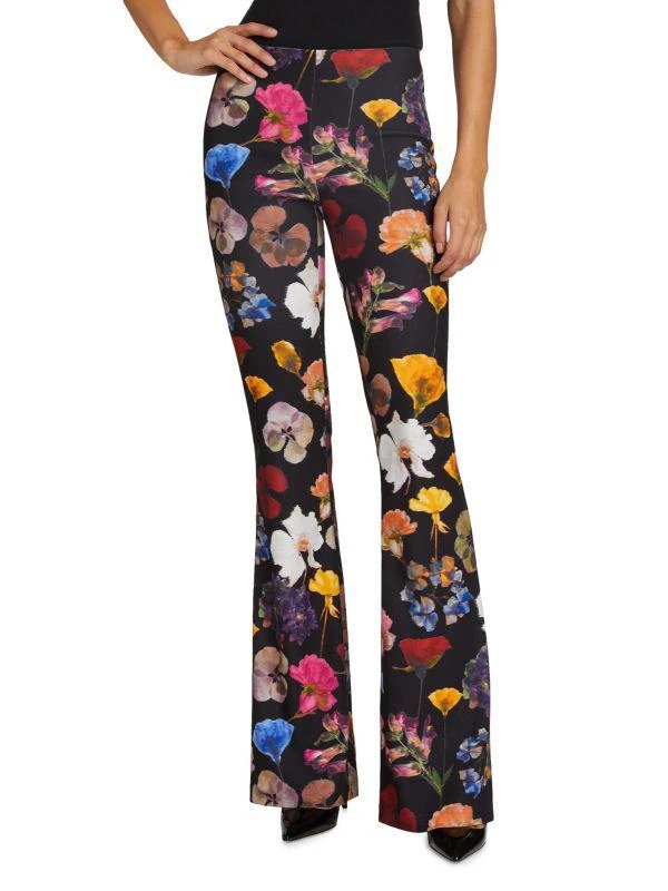 Alice + Olivia Floral Boot-Cut Pants 1