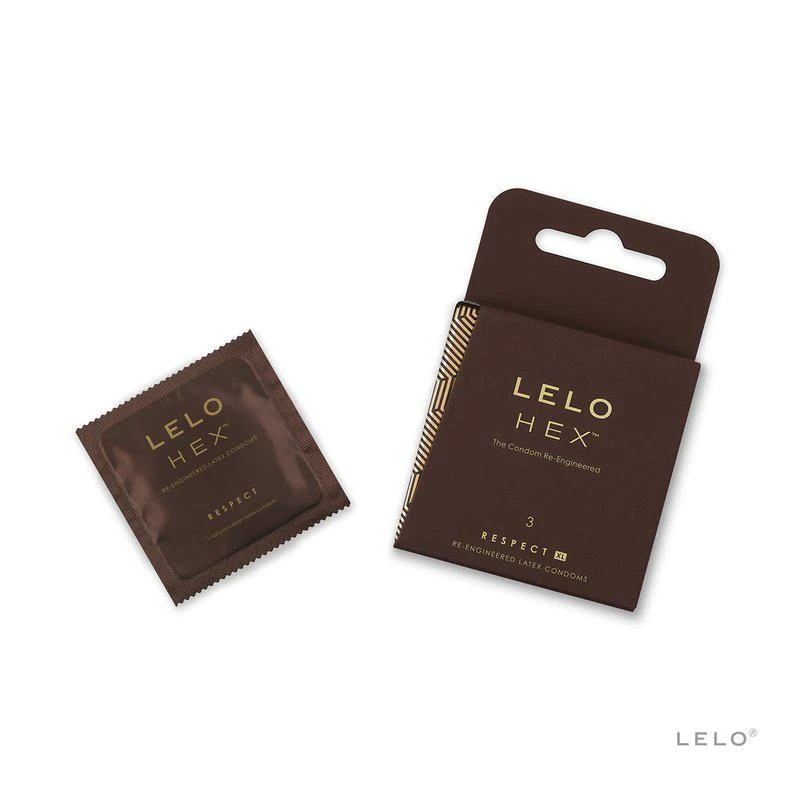 LELO HEX™  Respect XL Condoms, 3 Pack 1