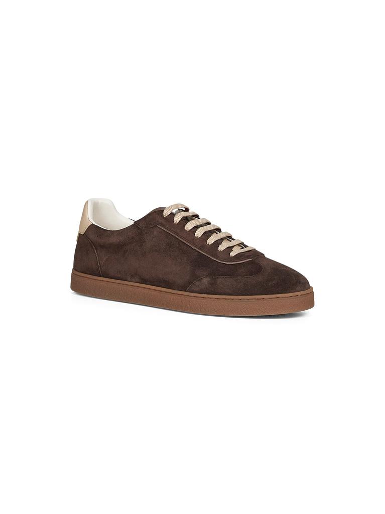 Brunello Cucinelli BRUNELLO CUCINELLI | Brown washed suede sneakers | Man | 39