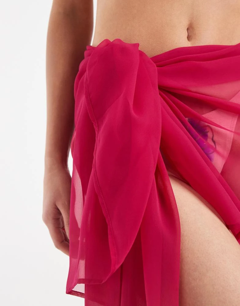 Aray Aray tie sarong in cherry pink 3