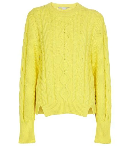 Stella McCartney Cable-knit cotton-blend sweater 1