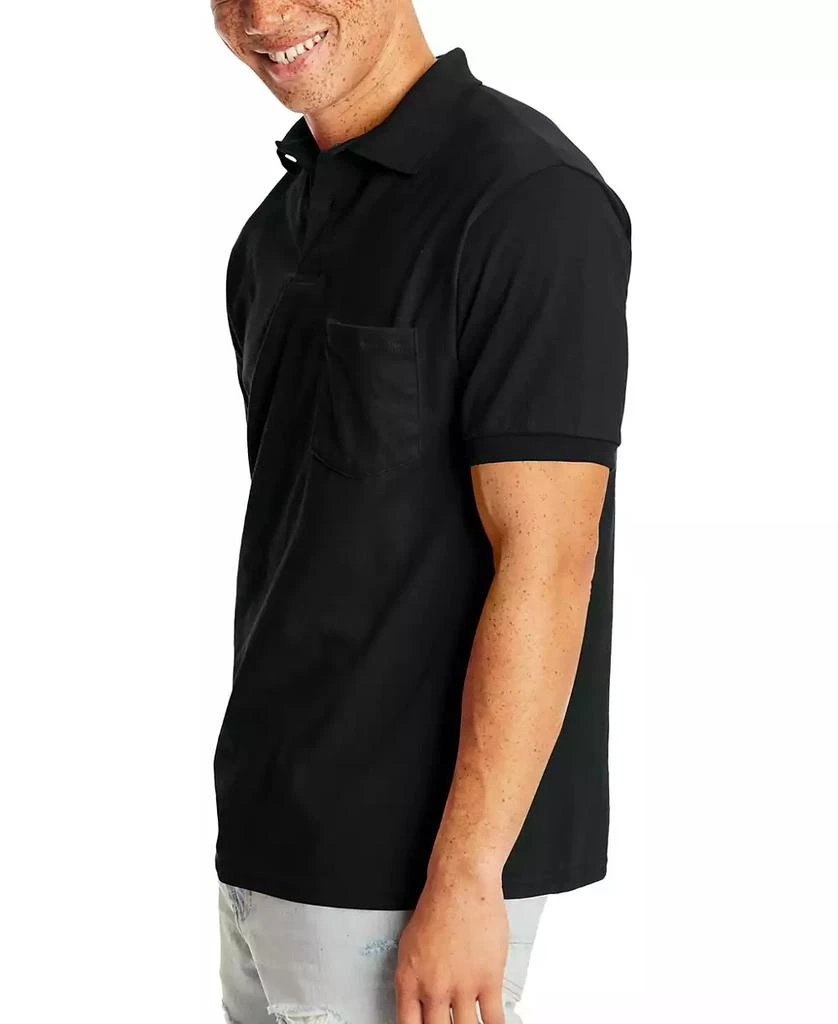 Hanes EcoSmart Men's Pocket Polo Shirt, 2-Pack 4