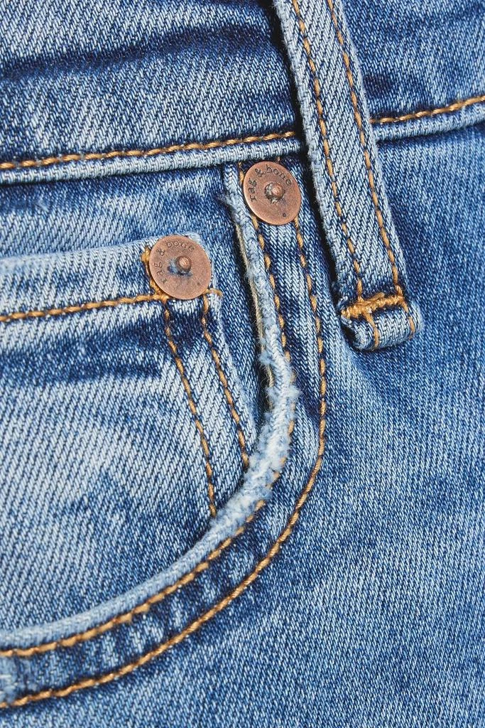 Rag & Bone Nina distressed high-rise slim-leg jeans 4