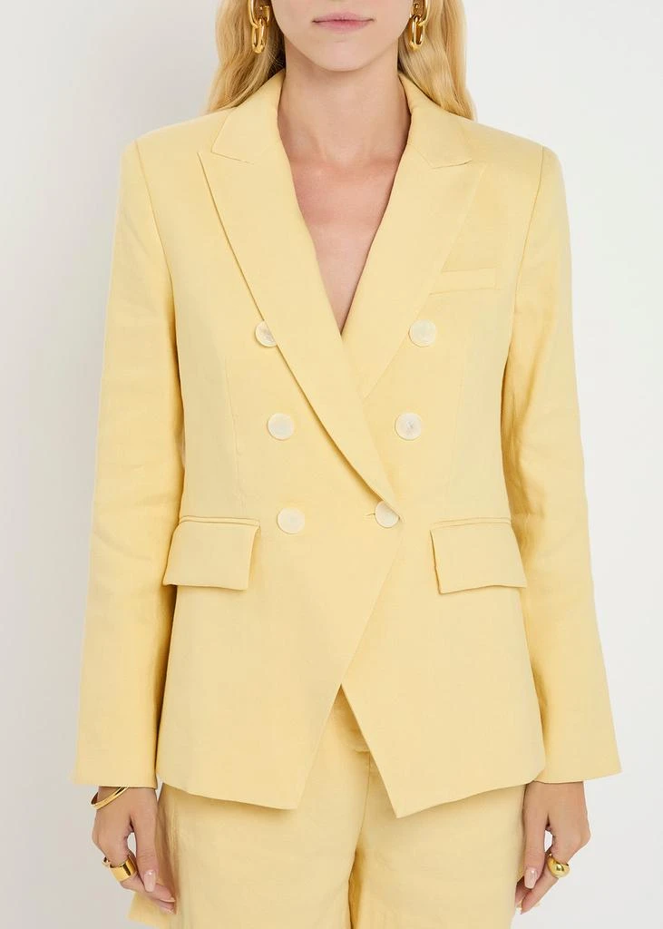 VERONICA BEARD Miller Dickey linen-blend blazer 2